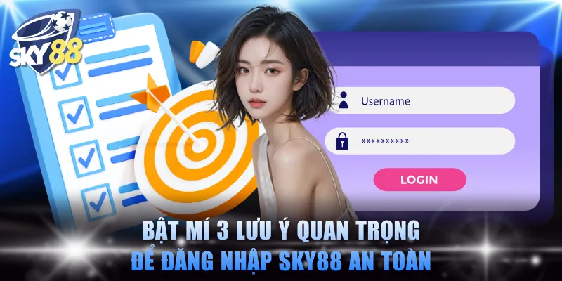 Bật mí 3 lưu ý quan trọng để đăng nhập SKY88 an toàn