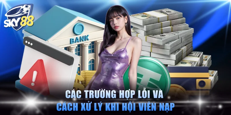 Các trường hợp lỗi và cách xử lý khi hội viên nạp