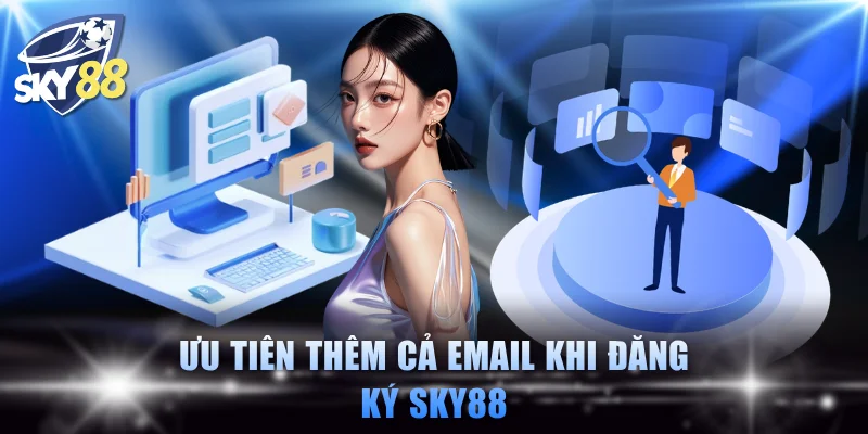 Ưu tiên thêm cả email khi đăng ký SKY88